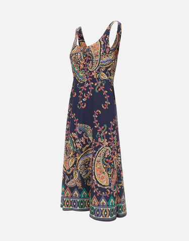 Abito midi con motivo paisley floreale WRHA0555 99SPSI1X0883 ETRO 
