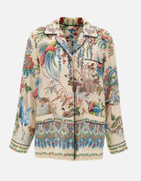 Camicia in twill con stampa flora e fauna WRIA0100 99SPSI4X0802 ETRO 