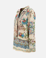 Camicia in twill con stampa flora e fauna WRIA0100 99SPSI4X0802 ETRO 