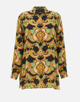 Camicia lunga in seta con stampa floreale WRIA0103 AKI44X0812 ETRO 