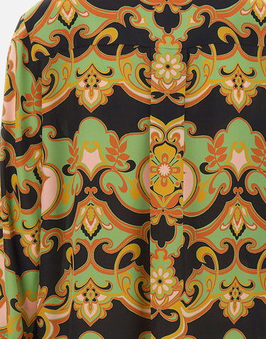 Camicia lunga in seta con stampa floreale WRIA0103 AKI44X0812 ETRO 
