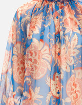 Blusa in seta con motivo floreale WRIA0107 99SA1Q8X0882 ETRO 