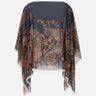 Top poncho in seta con stampa paisley floreale WRJA0027 AKG22X0883 ETRO 