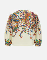 Blusa in cotone con stampa paisley floreale WRJA0088 99SP5I1X0800 ETRO 