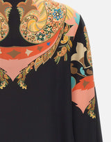 Blusa in seta con stampa paisley floreale WRJA0162 AKI43X0813 ETRO 