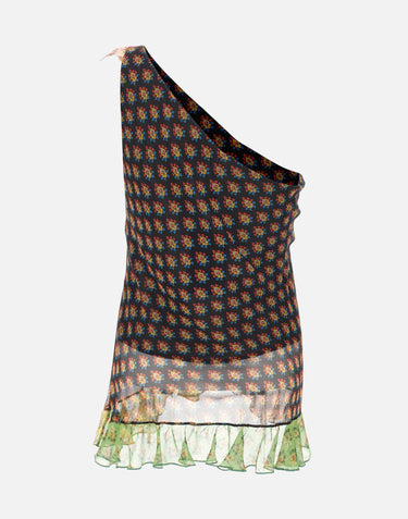 Top monospalla in seta con volant WRJA0166 99SA1Q5X0811 ETRO 