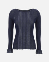 Maglia jacquard in misto cotone see-through WRKE0385 AQ329B0324 ETRO 