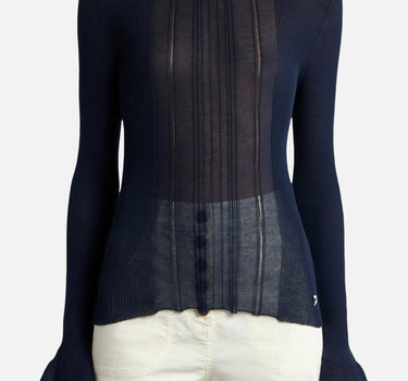 Maglia jacquard in misto cotone see-through WRKE0385 AQ329B0324 ETRO 