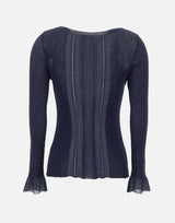 Maglia jacquard in misto cotone see-through WRKE0385 AQ329B0324 ETRO 