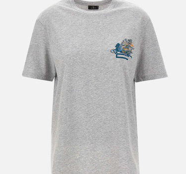 T-shirt con ricamo e Pegaso WRMA0005 AR477S8290 ETRO 