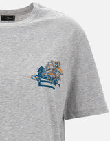 T-shirt con ricamo e Pegaso WRMA0005 AR477S8290 ETRO 