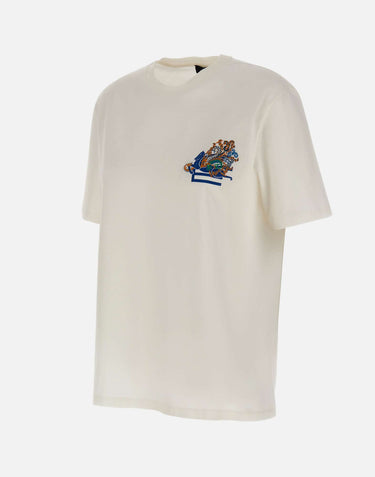 T-shirt con ricamo e Pegaso WRMA0005 AR477W4567 ETRO 