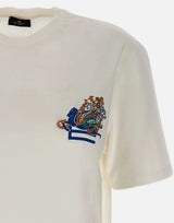 T-shirt con ricamo e Pegaso WRMA0005 AR477W4567 ETRO 
