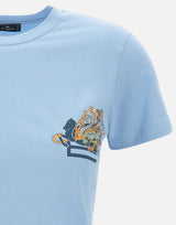 T-shirt con ricamo e Pegaso WRMA0006 AR473B0071 ETRO 
