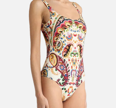 Costume intero con motivo paisley floreale WRPB0010 AKF28X0800 ETRO 