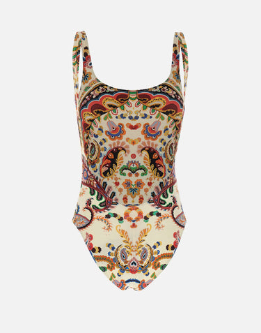 Costume intero con motivo paisley floreale WRPB0010 AKF28X0800 ETRO 
