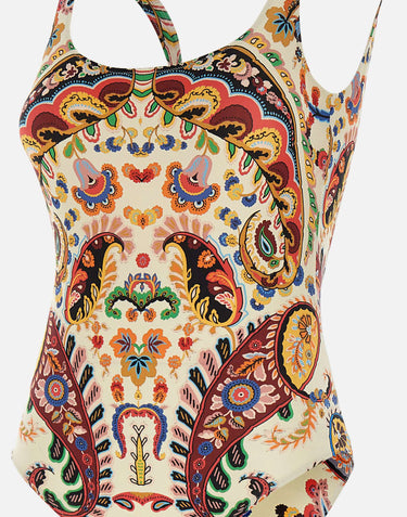 Costume intero con motivo paisley floreale WRPB0010 AKF28X0800 ETRO 