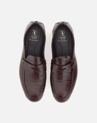 FABI Mocassini "Glove" BROWN Uomo 