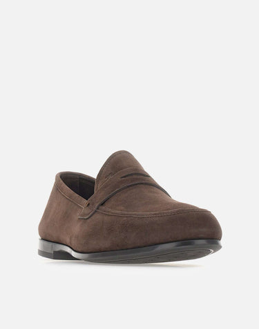 FABI Mocassini in pelle scamosciata BROWN Uomo 