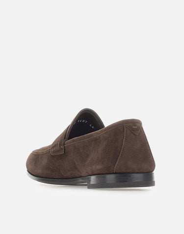 FABI Mocassini in pelle scamosciata BROWN Uomo 