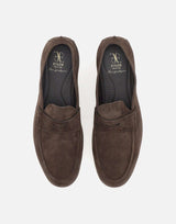 FABI Mocassini in pelle scamosciata BROWN Uomo 