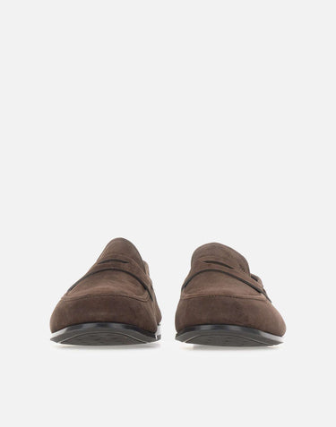 FABI Mocassini in pelle scamosciata BROWN Uomo 