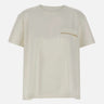 FABIANA FILIPPI T-shirt in jersey con taschino WHITE Donna 