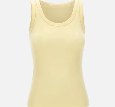 FABIANA FILIPPI Top in cotone a costine YELLOW Donna 