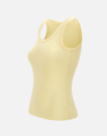 FABIANA FILIPPI Top in cotone a costine YELLOW Donna 