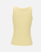 FABIANA FILIPPI Top in cotone a costine YELLOW Donna 