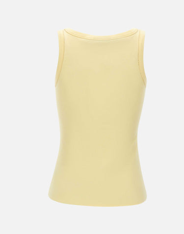 FABIANA FILIPPI Top in cotone a costine YELLOW Donna 