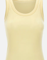 FABIANA FILIPPI Top in cotone a costine YELLOW Donna 