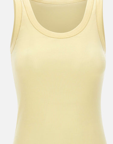FABIANA FILIPPI Top in cotone a costine YELLOW Donna 