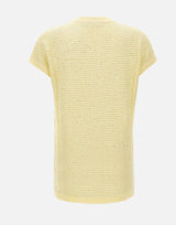 FABIANA FILIPPI Maglia smanicata con paillettes YELLOW Donna 