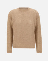 Maglia in fettuccia di cotone con paillettes MAD276F534 M120VR3 FABIANA FILIPPI 