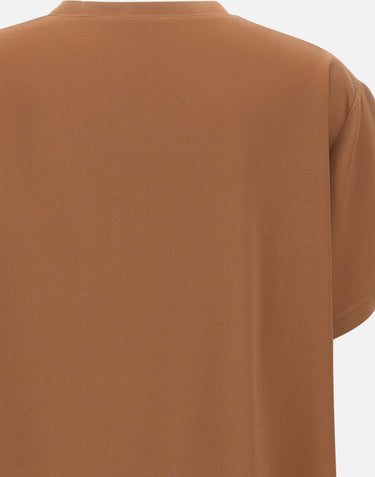 FABIANA FILIPPI Top in misto viscosa BROWN Donna 