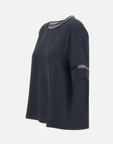 FABIANA FILIPPI Top in crepe de chine BLUE Donna 