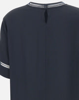 FABIANA FILIPPI Top in crepe de chine BLUE Donna 