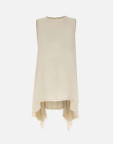 FABIANA FILIPPI Top in crepe de chine WHITE Donna 