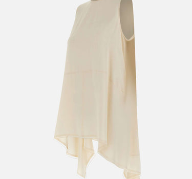 FABIANA FILIPPI Top in crepe de chine WHITE Donna 
