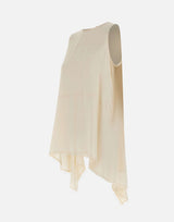 FABIANA FILIPPI Top in crepe de chine WHITE Donna 