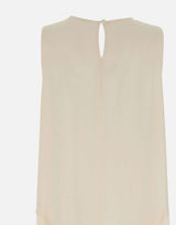 FABIANA FILIPPI Top in crepe de chine WHITE Donna 