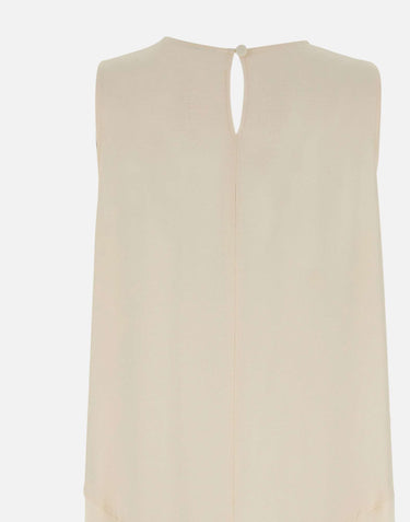 FABIANA FILIPPI Top in crepe de chine WHITE Donna 