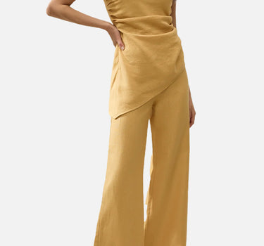FAITHFULL THE BRAND Pantaloni "Syna" YELLOW Donna 