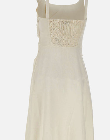 FAITHFULL THE BRAND Abito lungo "Cera" WHITE Donna 