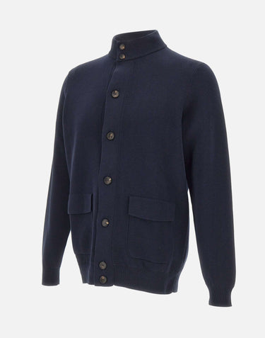 FILIPPO DE LAURENTIIS Cardigan in cotone BLUE Uomo 