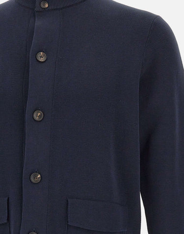 FILIPPO DE LAURENTIIS Cardigan in cotone BLUE Uomo 