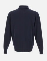 FILIPPO DE LAURENTIIS Cardigan con collo polo BLUE Uomo 