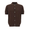 FILIPPO DE LAURENTIIS Camicia in maglia di cotone BROWN Uomo 