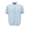 FILIPPO DE LAURENTIIS Camicia in maglia di cotone Light Blue Uomo 